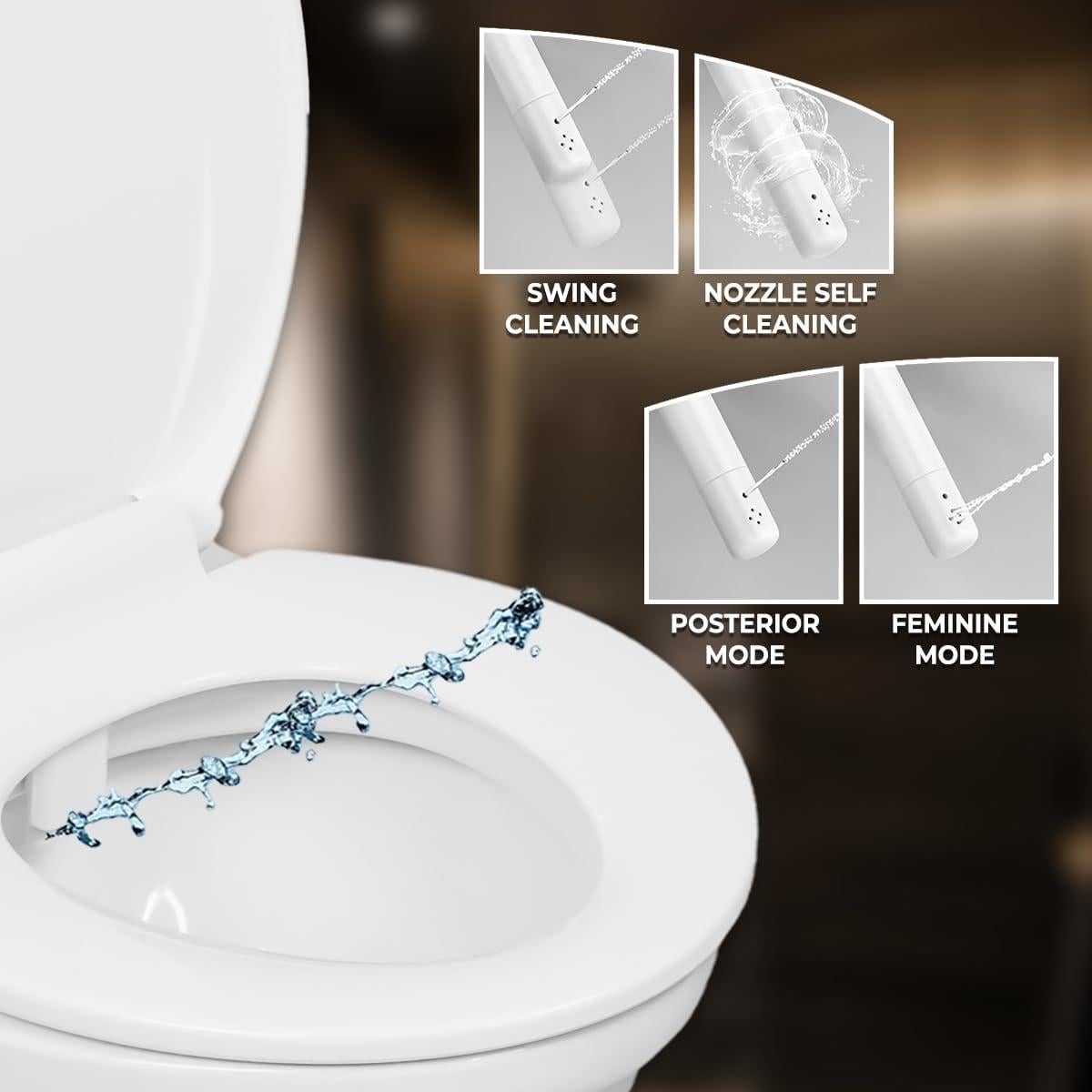 Rociador de Bidet de Mano GenieBidet Sparkle - Acero Inoxidable