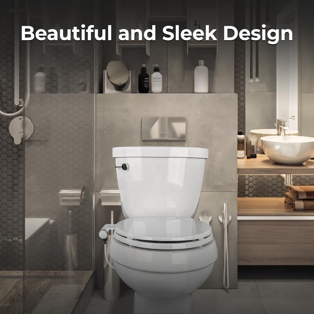 Rociador de Bidet de Mano GenieBidet Sparkle - Acero Inoxidable