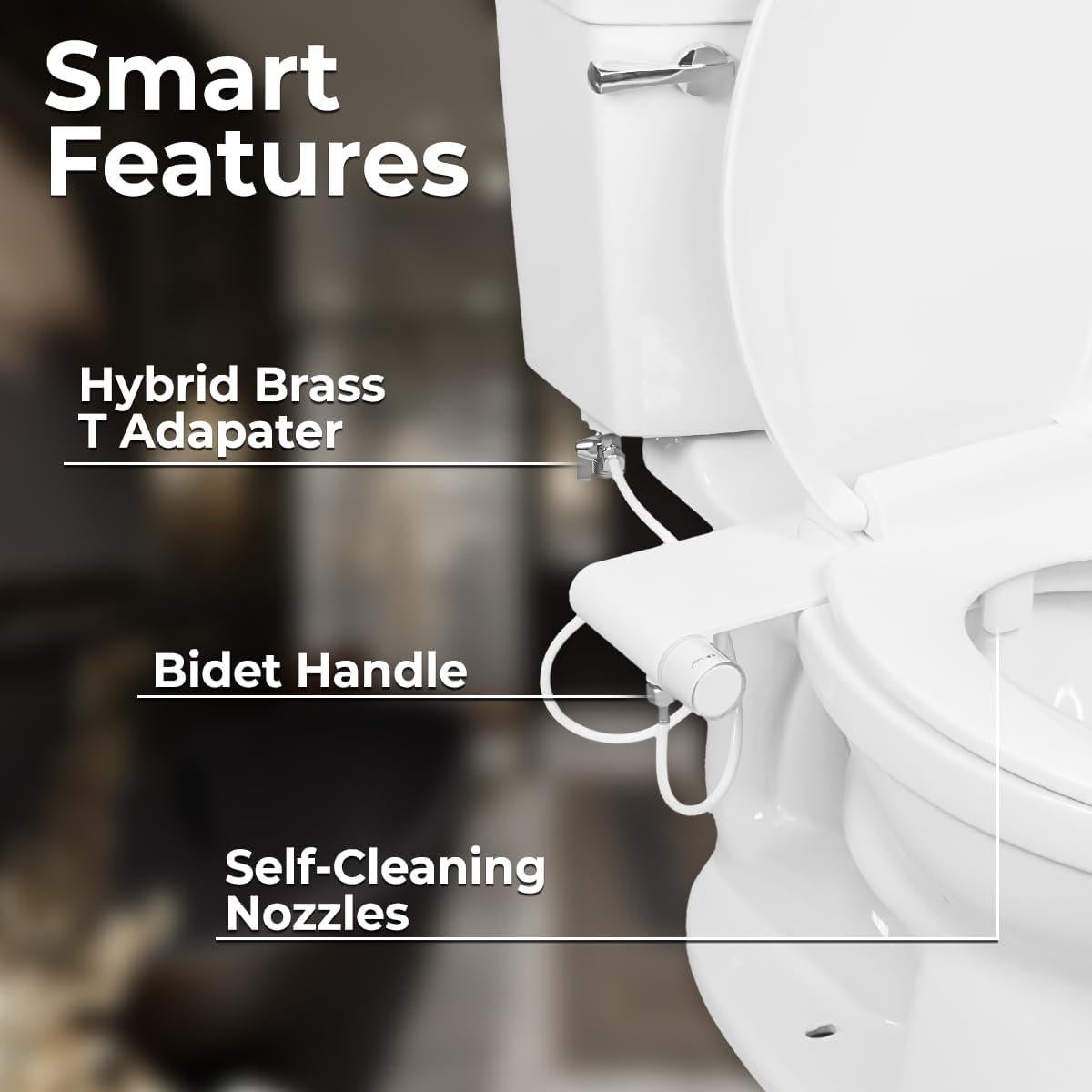 Rociador de Bidet de Mano GenieBidet Sparkle - Acero Inoxidable