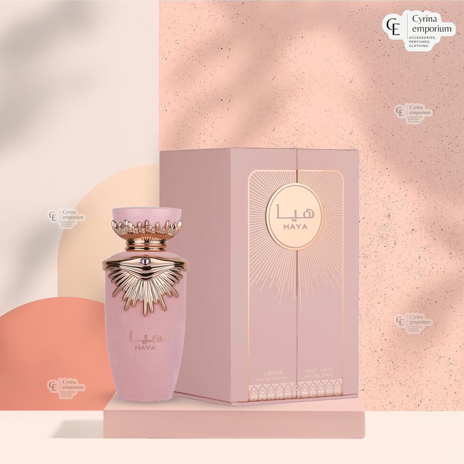 Haya Eau De Parfum Lattafa 96.39 ml - Fragancia Árabe Elegante