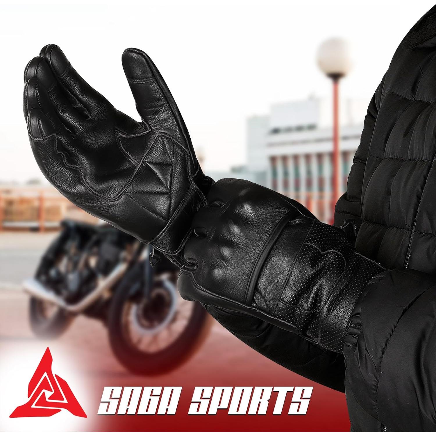 Guantes de Motocicleta Saga Sports Kinetix XL Táctiles