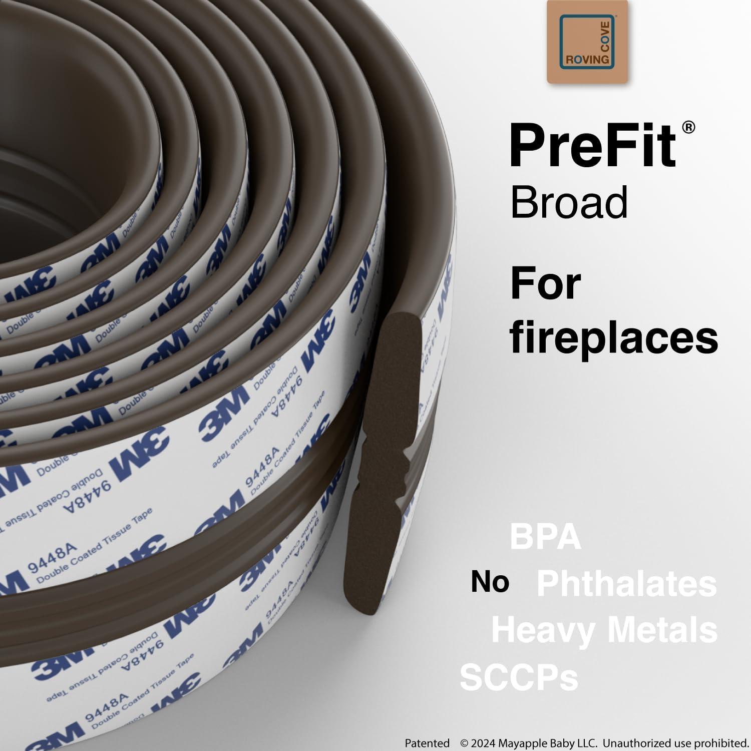 Protector de Esquina para Chimenea Roving Cove 2.74m Marrón