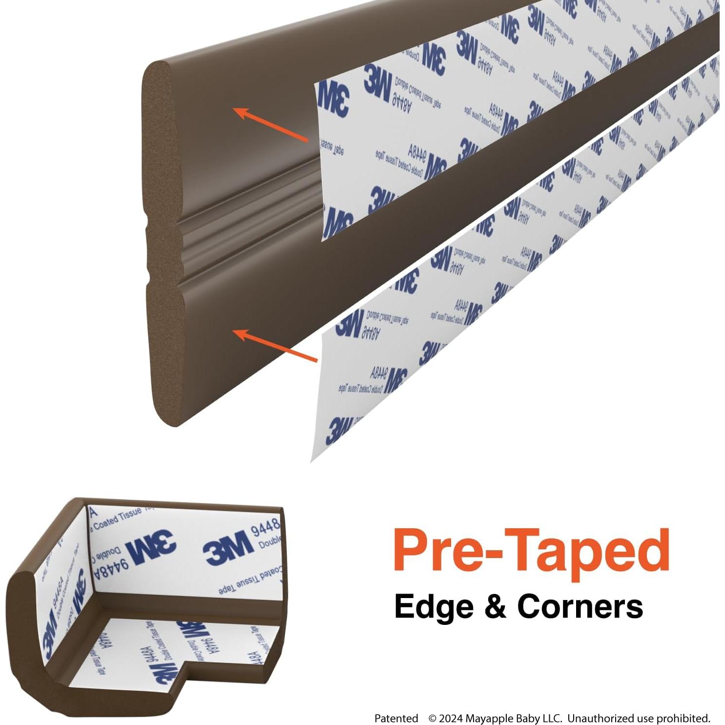 Protector de Esquina para Chimenea Roving Cove 2.74m Marrón