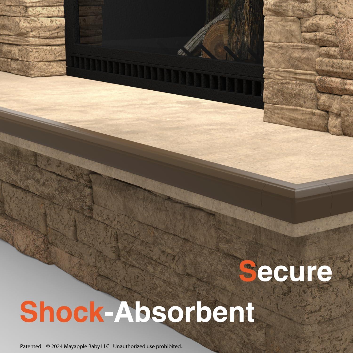 Protector de Esquina para Chimenea Roving Cove 2.74m Marrón