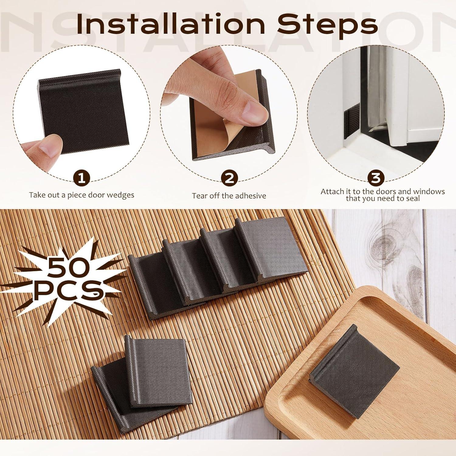 Sello de Esquina de Puerta Pangda 10 Pcs Aislamiento Acústico