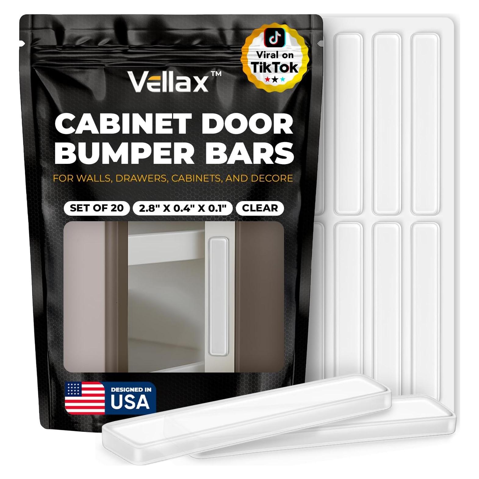 20 Tiras de Silicona Transparente Vellax 7.1x1 cm Antideslizantes