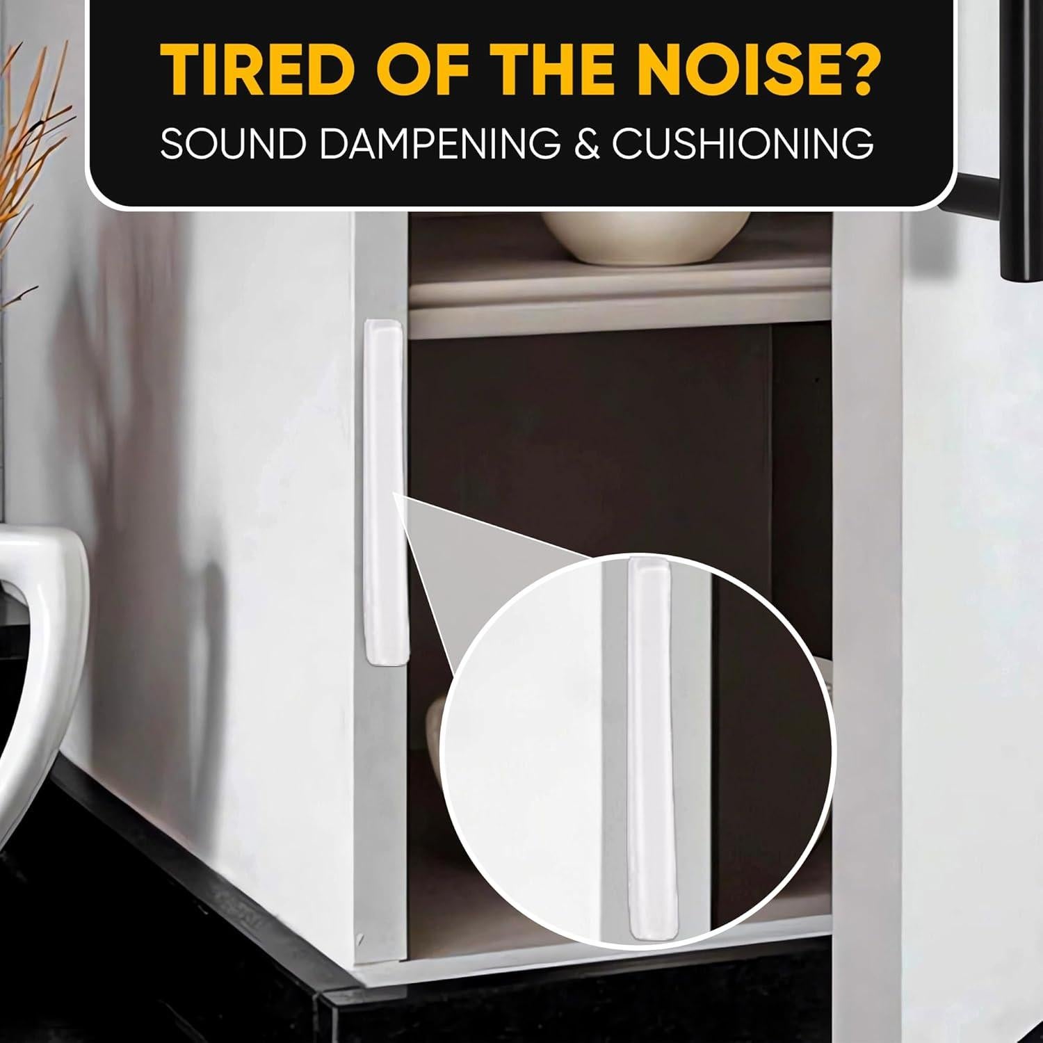 20 Tiras de Silicona Transparente Vellax 7.1x1 cm Antideslizantes