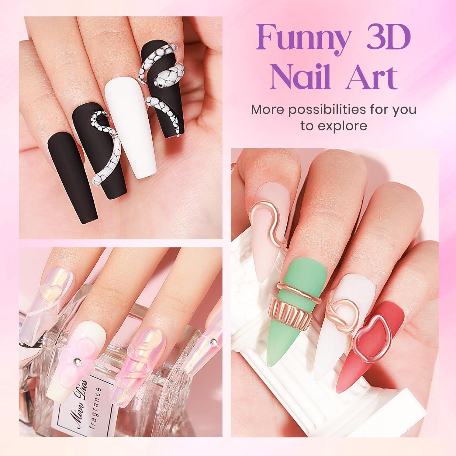 Gel Constructor Sólido MIZHSE 60g Transparente para Uñas 3D