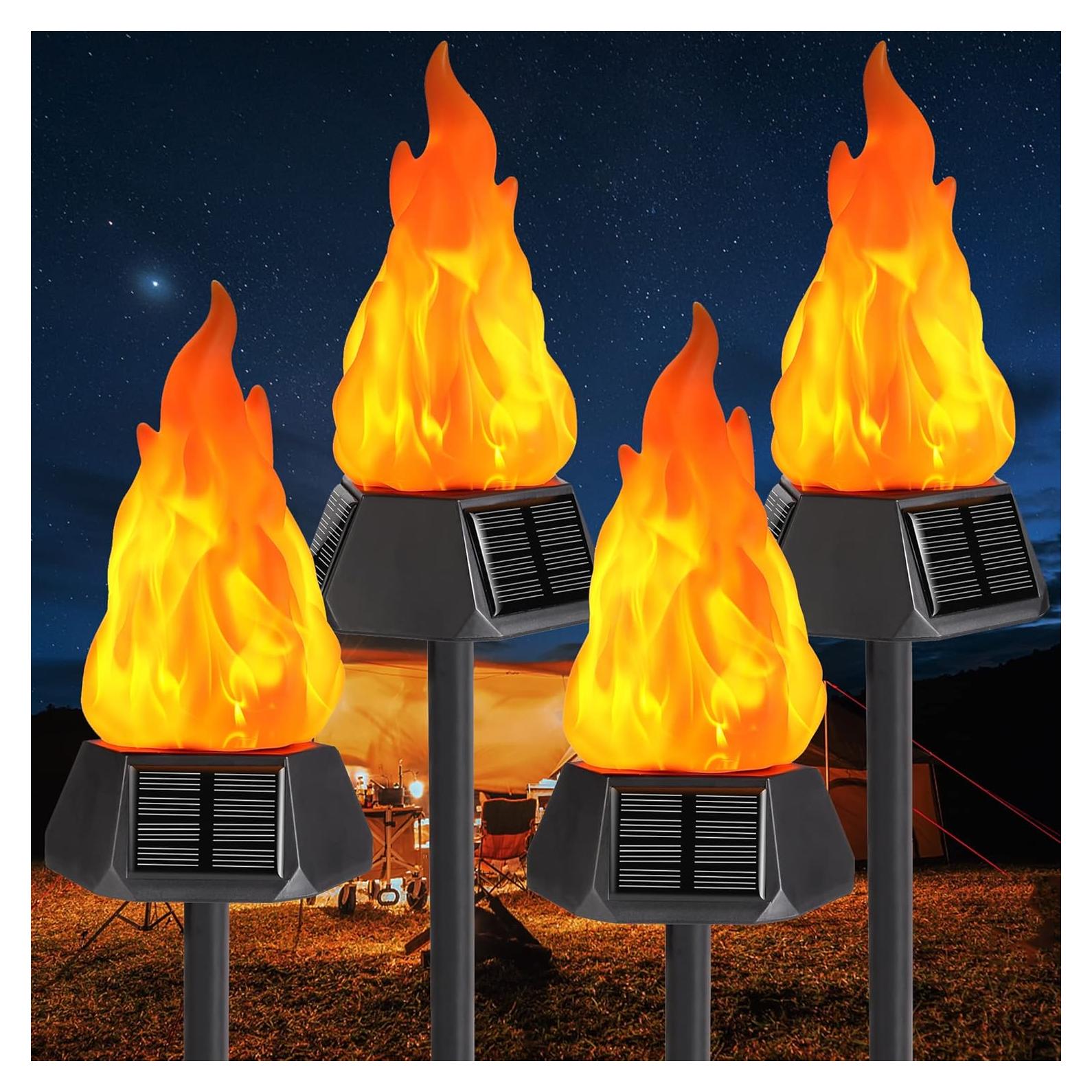 Luces de antorcha solar Toodour 50,8 cm LED a prueba de agua