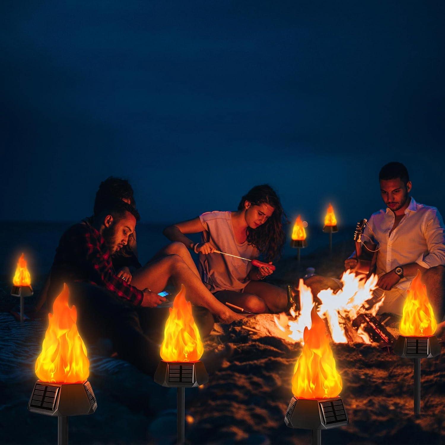 Luces de antorcha solar Toodour 50,8 cm LED a prueba de agua