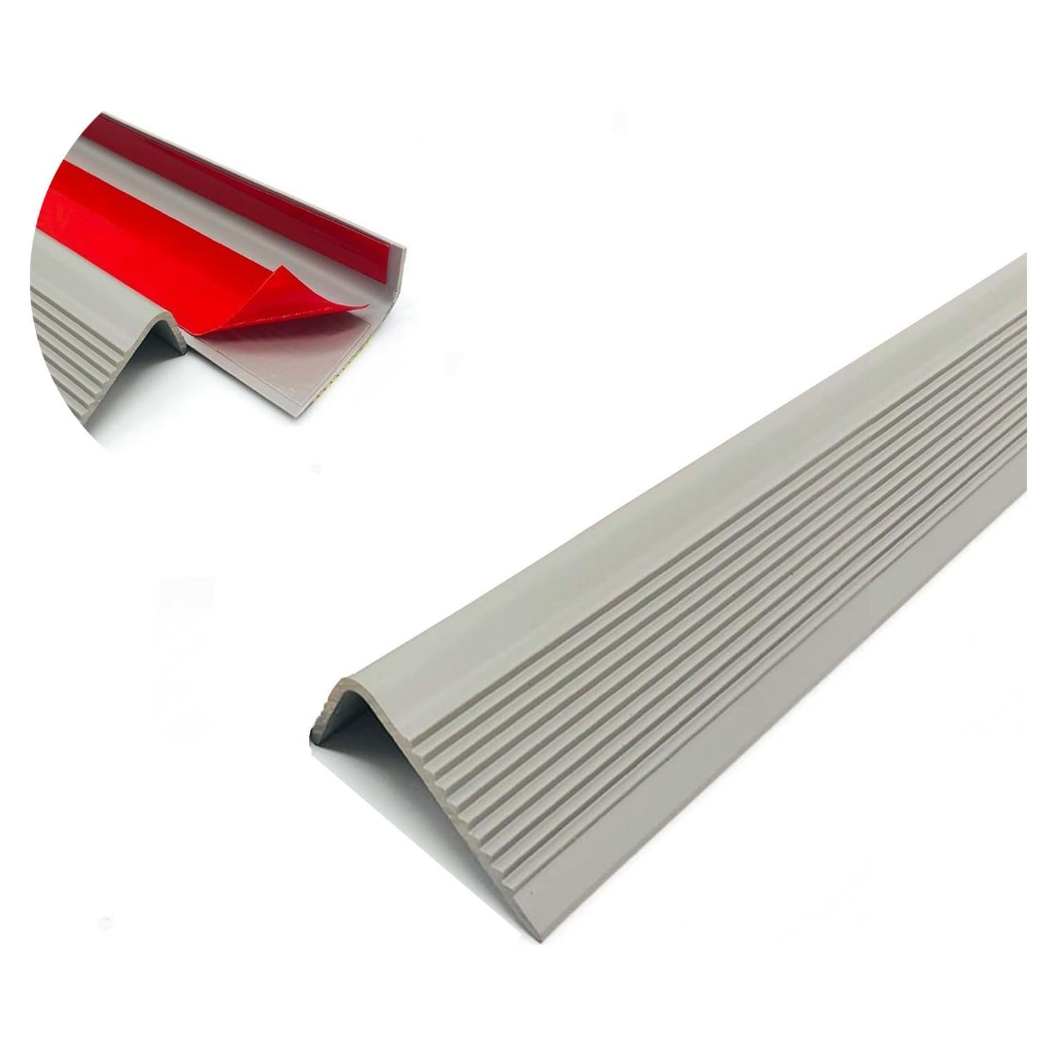 Protector de Borde de Escalera Antideslizante Vakerga 1.83m Gris