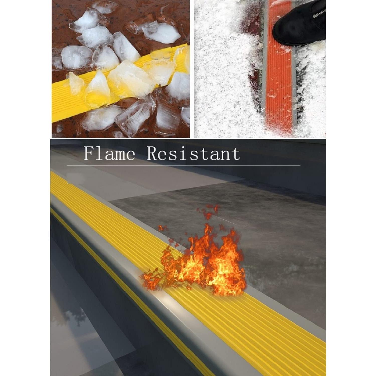 Protector de Borde de Escalera Antideslizante Vakerga 1.83m Gris