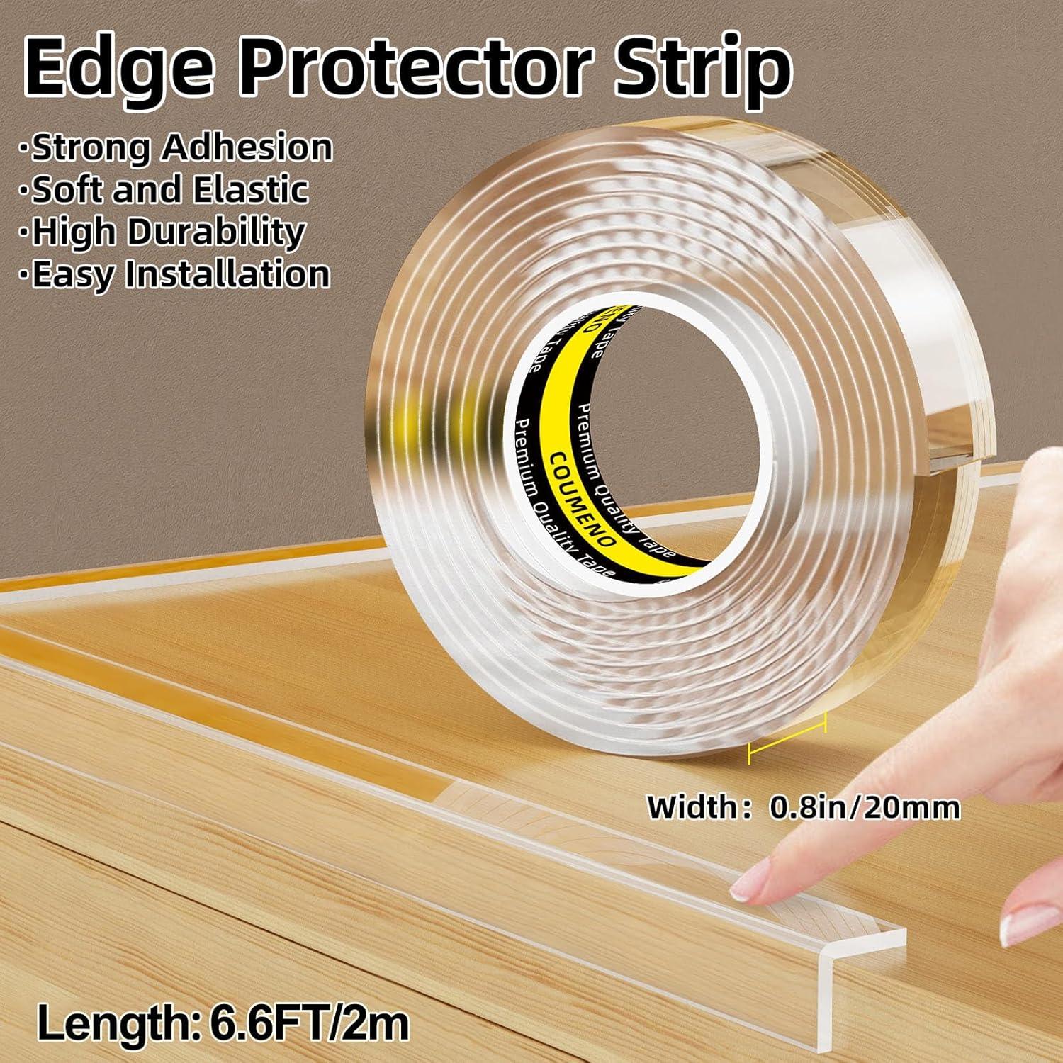 Protector de Bordes COUMENO 2.03cm x 2.01m Acrílico Transparente