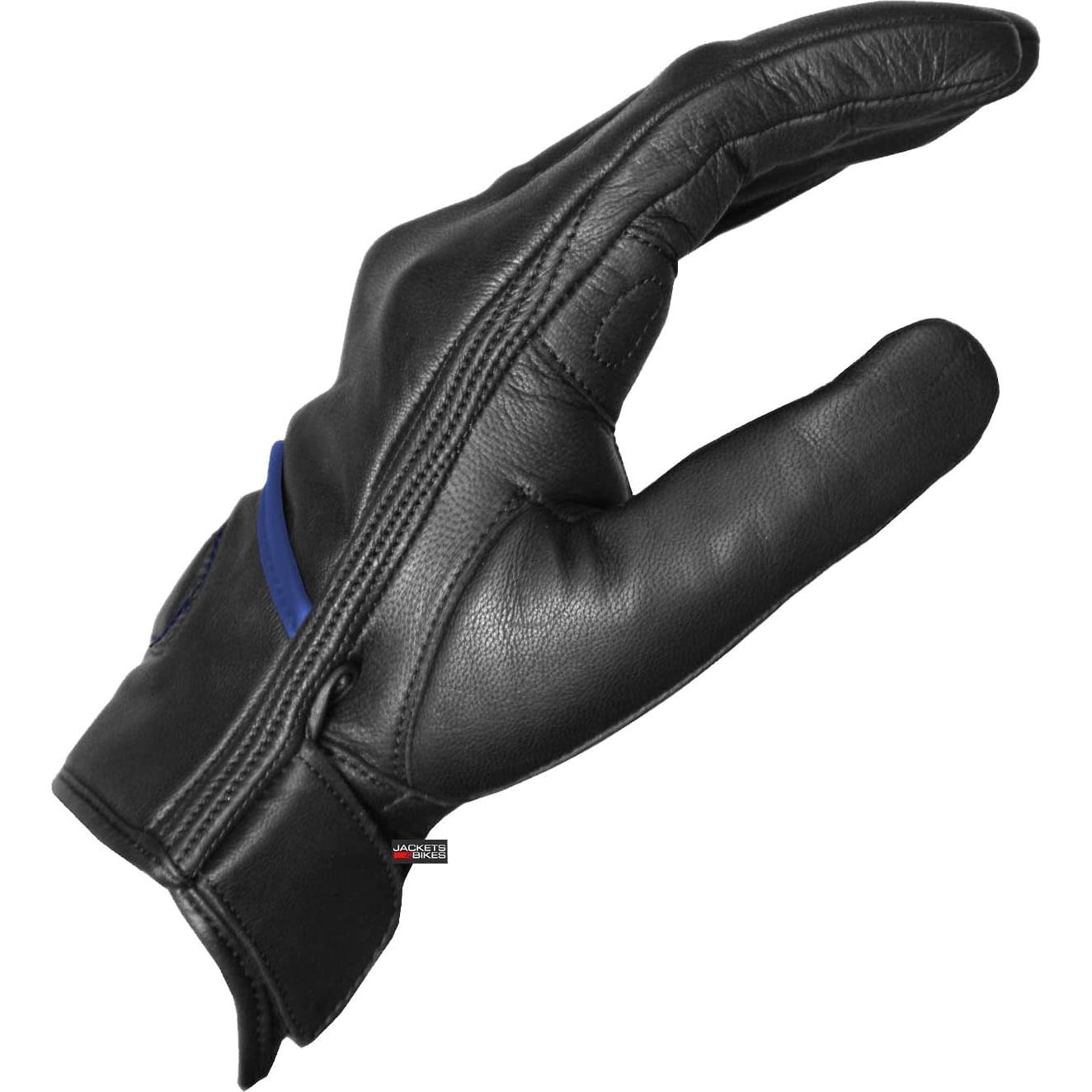 Guantes de Cuero Jackets 4 Bikes G57 Negros para Motocicleta
