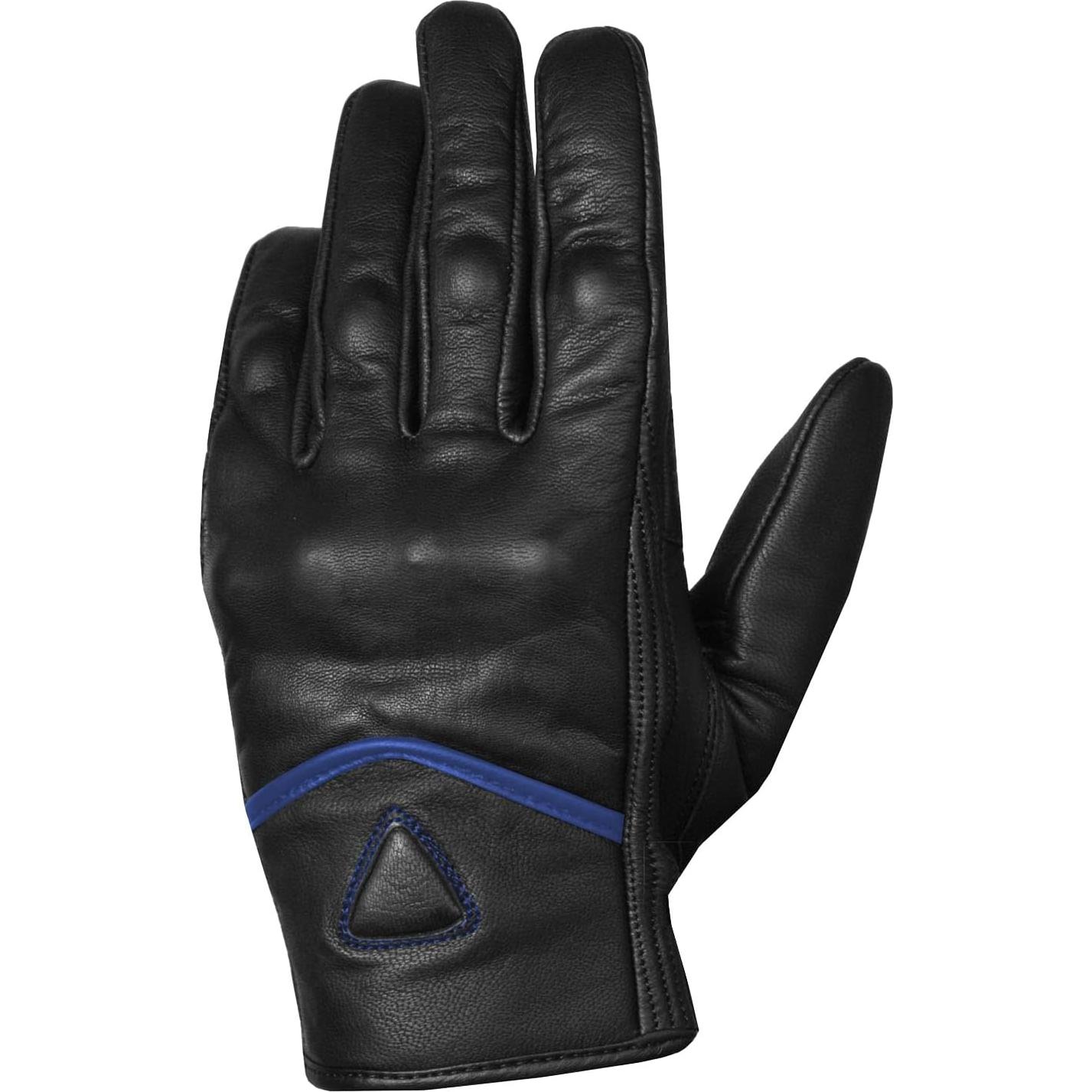 Guantes de Cuero Jackets 4 Bikes G57 Negros para Motocicleta