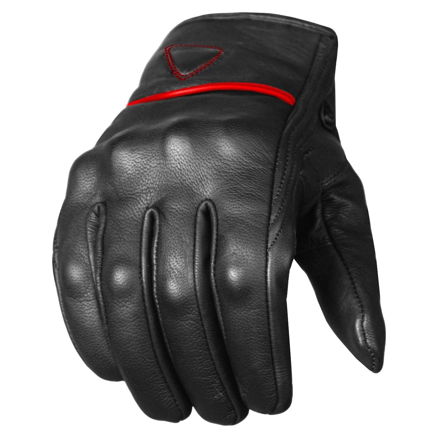 Guantes de Cuero Jackets 4 Bikes G57 Negro Pequeño