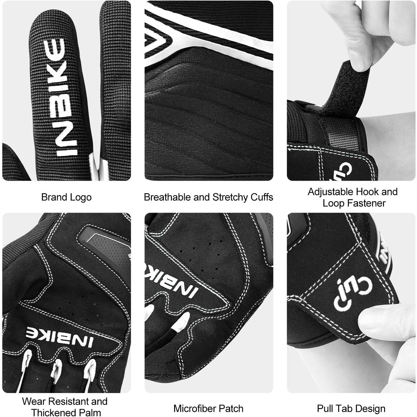 Guantes de motocicleta INBIKE transpirables con pantalla táctil