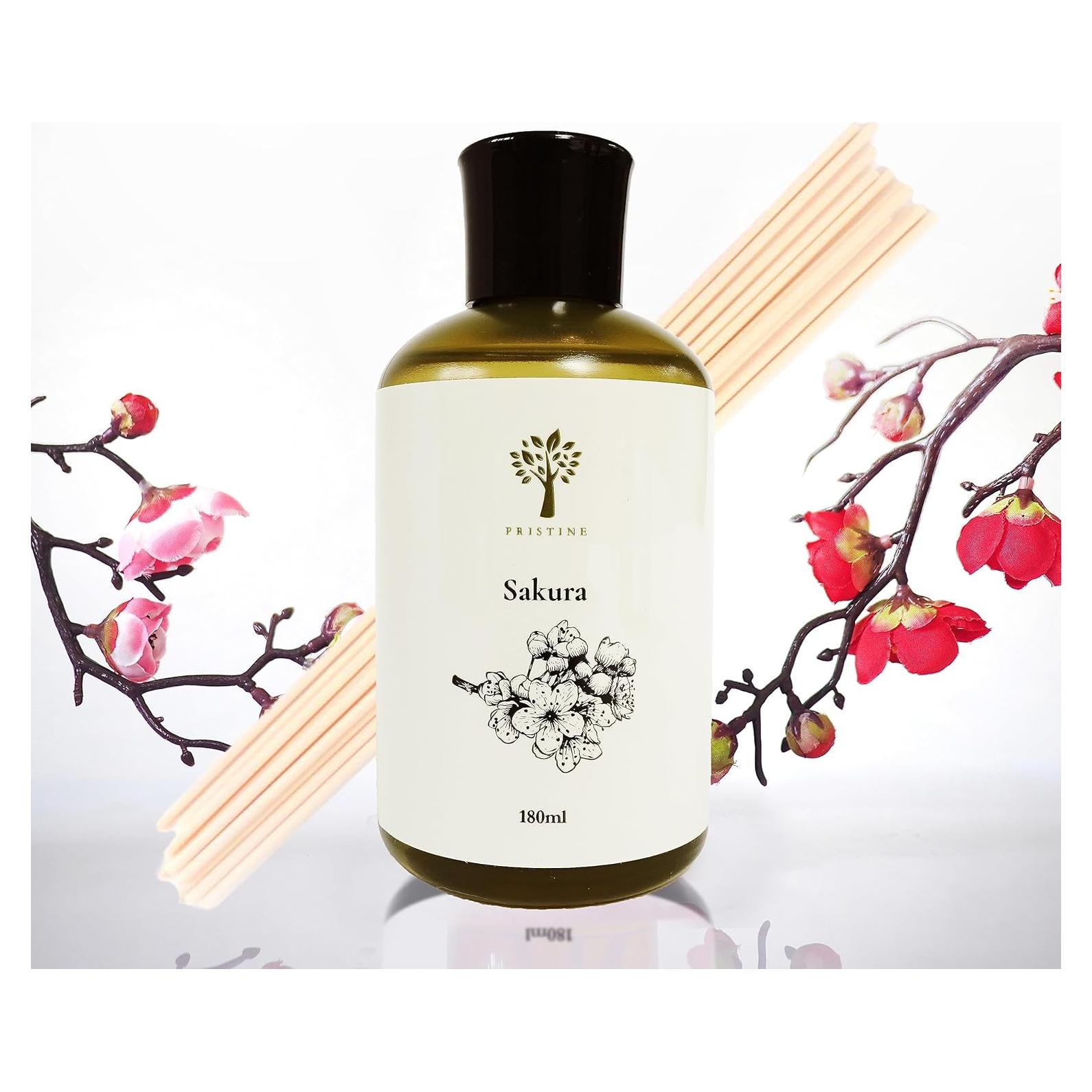 Recarga Difusor Pristine Aroma Sakura 177.4ml + Varillas