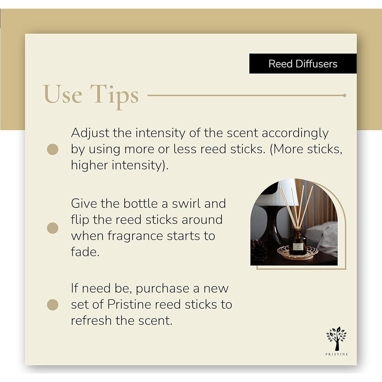 Recarga Difusor Pristine Aroma Sakura 177.4ml + Varillas