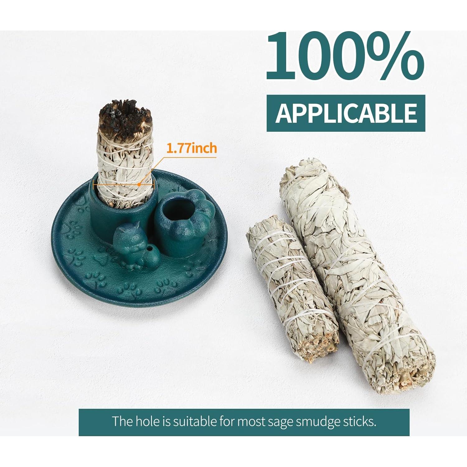 Soporte de Palo Santo 4 en 1 ToolSentryX - Cerámica Azul