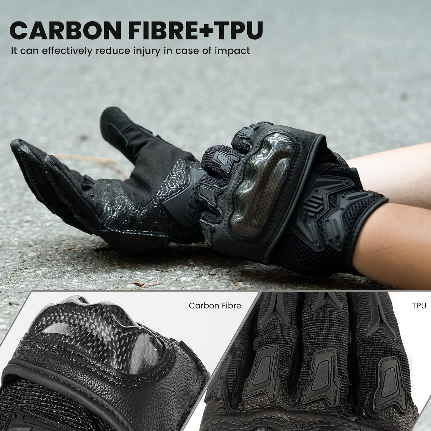 Guantes de Motociclismo ILM GST301 Táctiles y Resistentes