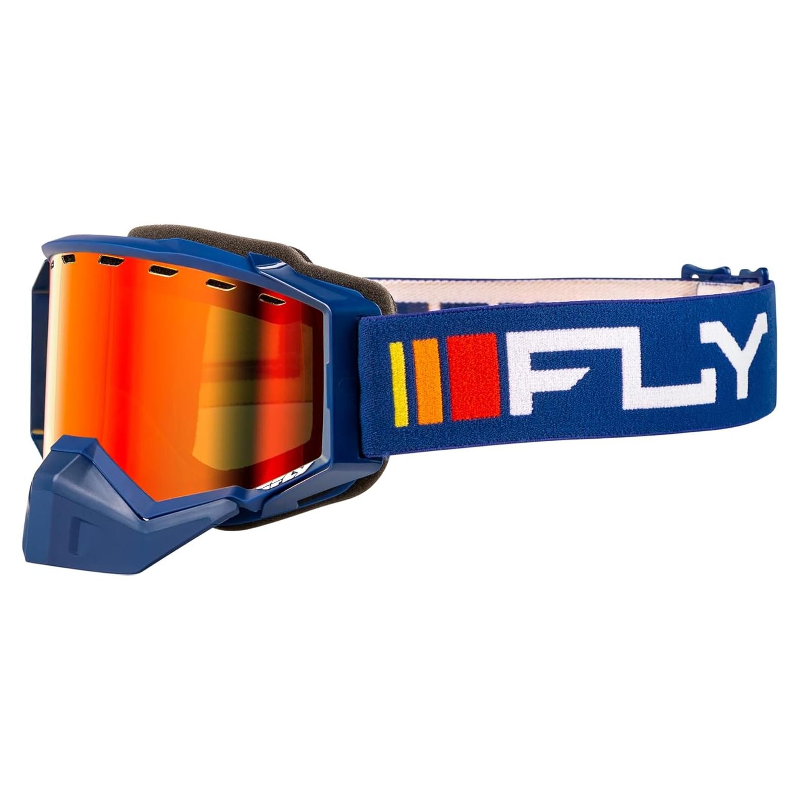 Gafas de Nieve Fly Racing Zone Adulto Navy/Blanco Lente Ámbar