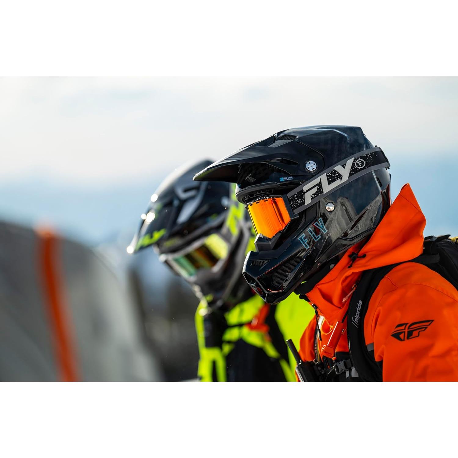 Gafas de Nieve Fly Racing Zone Adulto Navy/Blanco Lente Ámbar