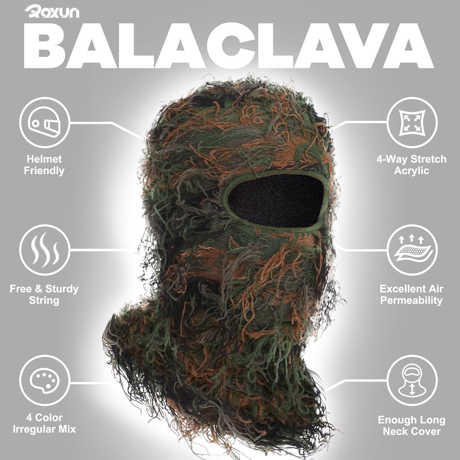 Máscara de Esquí Balaclava Roxun Verde Ejército Mezclado