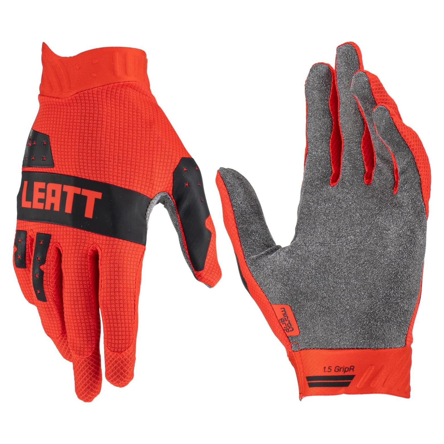 Guantes Leatt Moto 1.5 GripR Adulto Rojo Grande