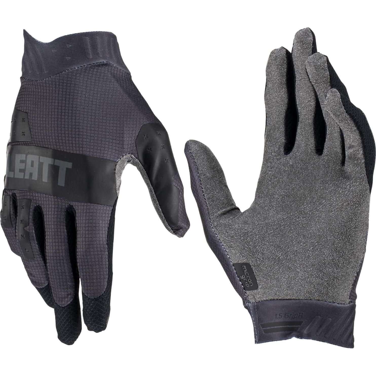 Guantes Leatt Motocross 1.5 GripR Adulto Negro/Gris XL
