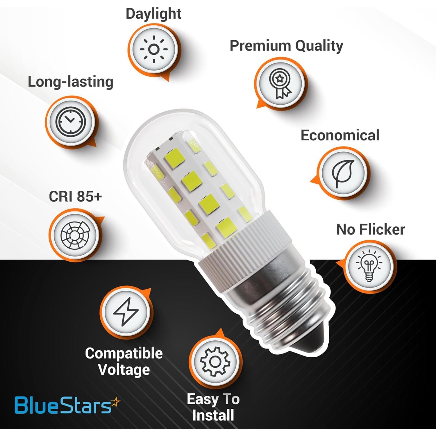 Bombilla LED Dimmable BlueStars E17 3W 6000K Luz Fría - 3 Pzas