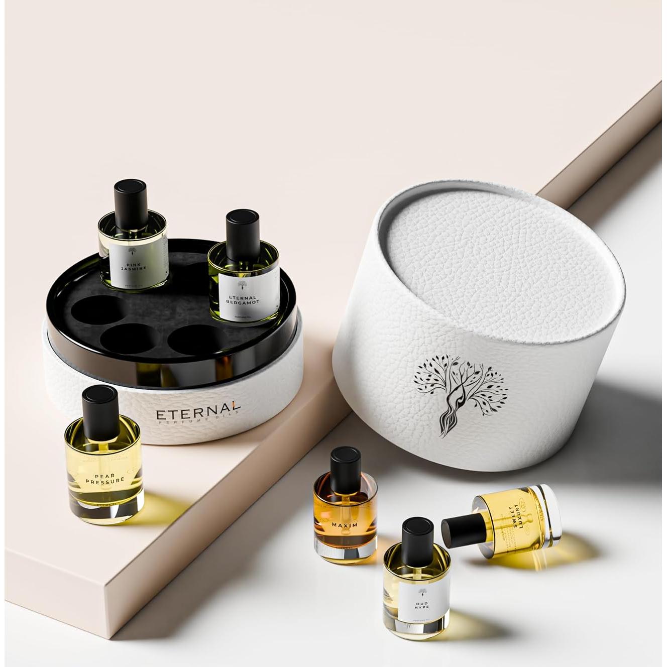 Set de Regalo de Aceites de Perfume Eternal 6 Piezas 30ml y 50ml