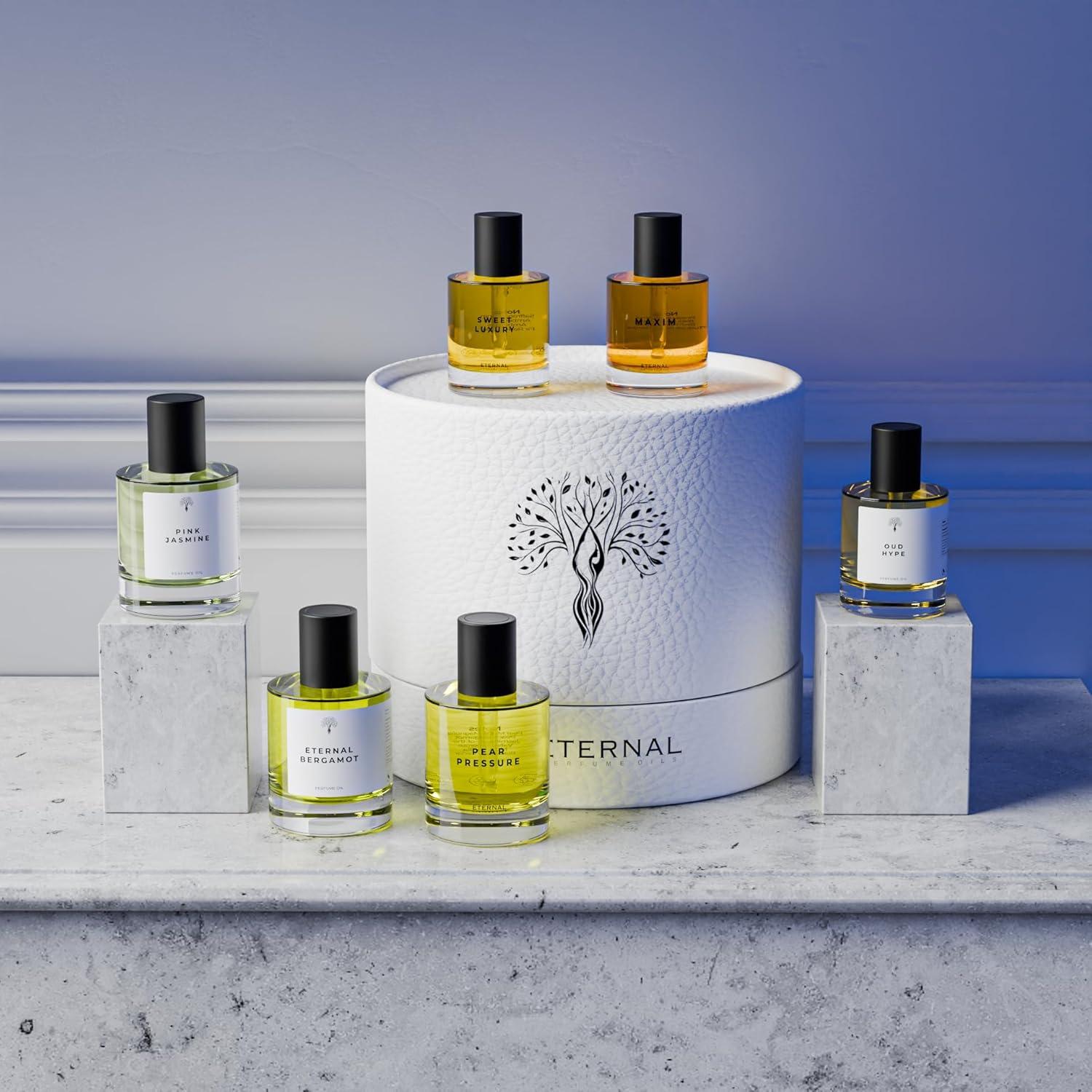 Set de Regalo de Aceites de Perfume Eternal 6 Piezas 30ml y 50ml