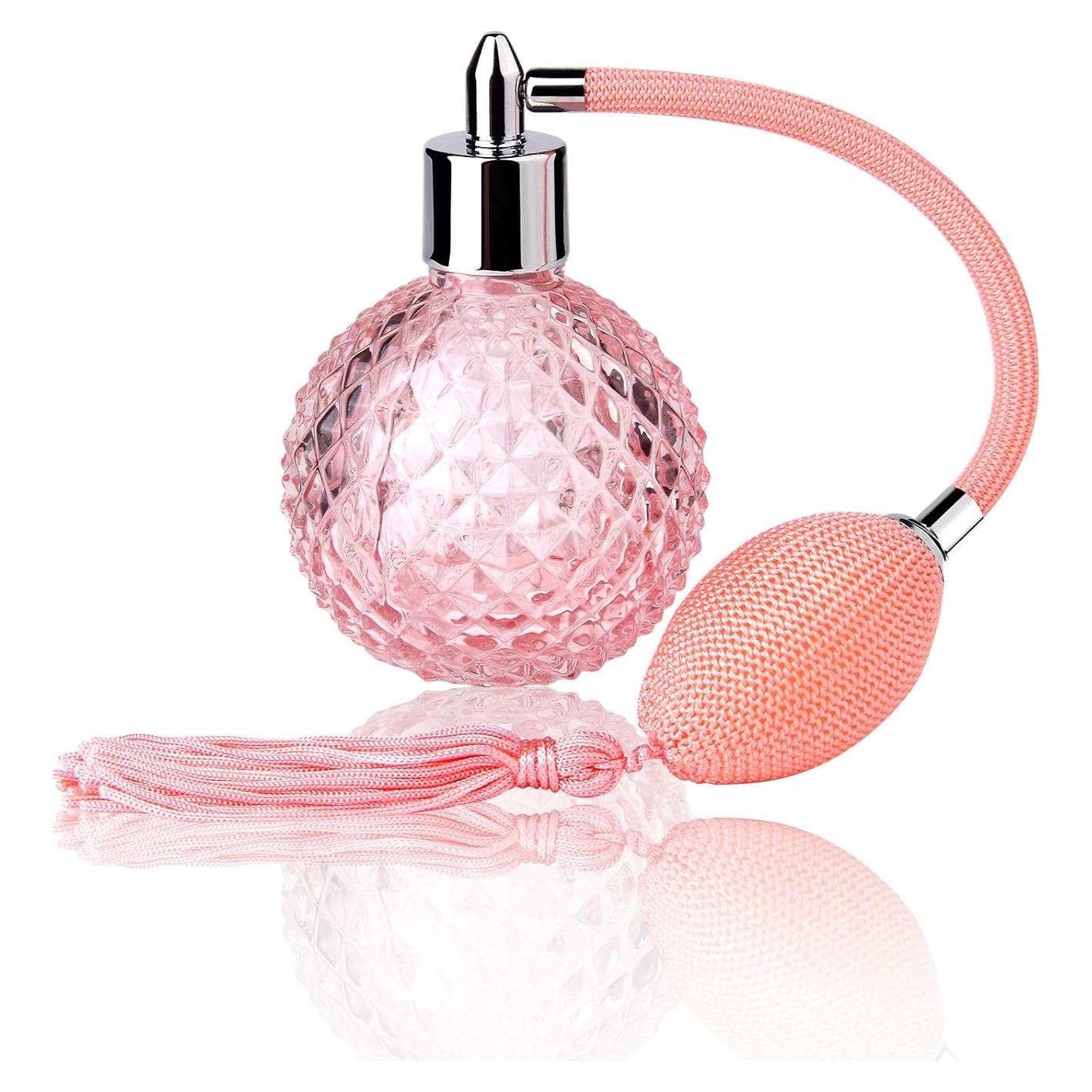 Botella de Perfume Vintage Lamoutor 100ml Rosa Recargable