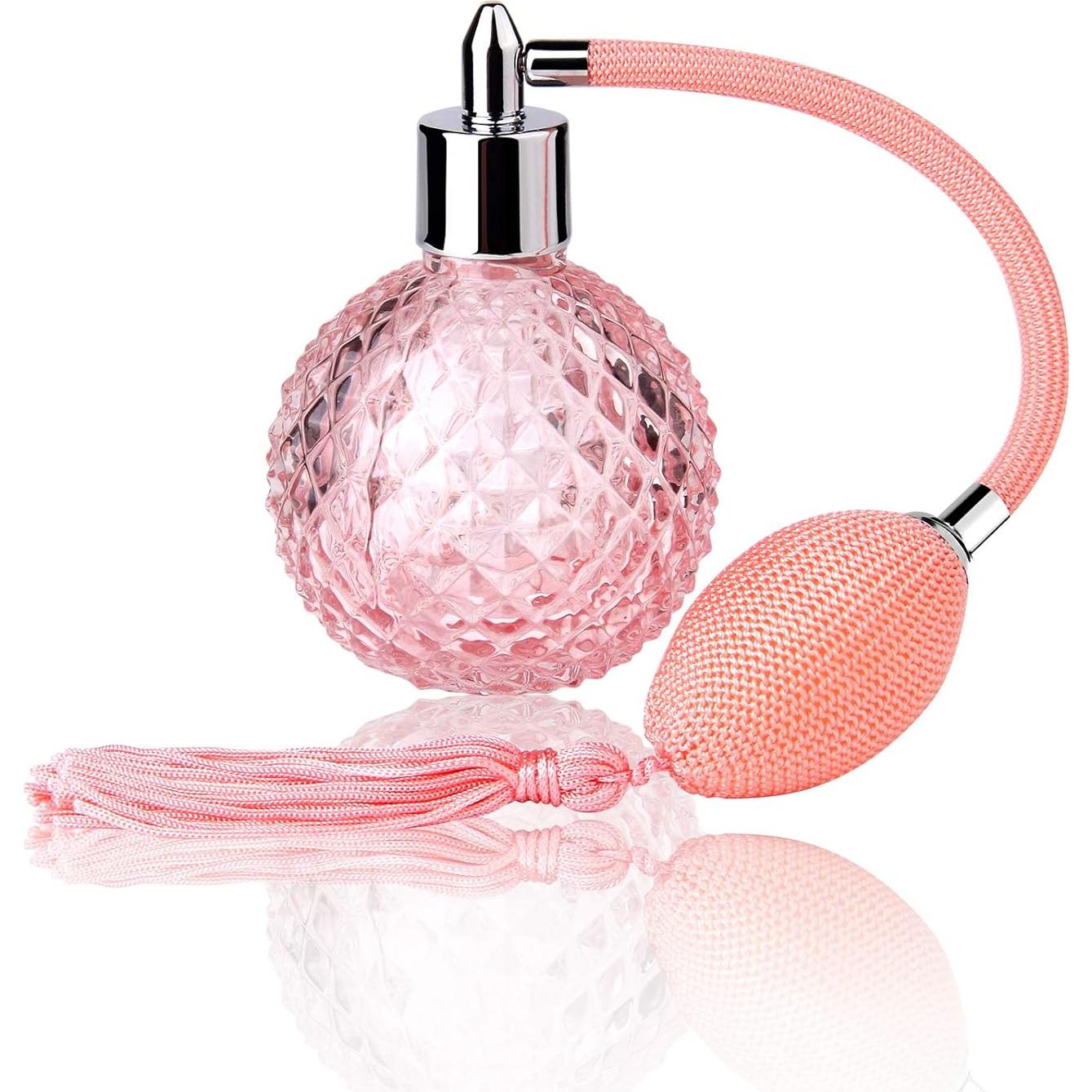 Botella de Perfume Vintage Lamoutor 100ml Rosa Recargable