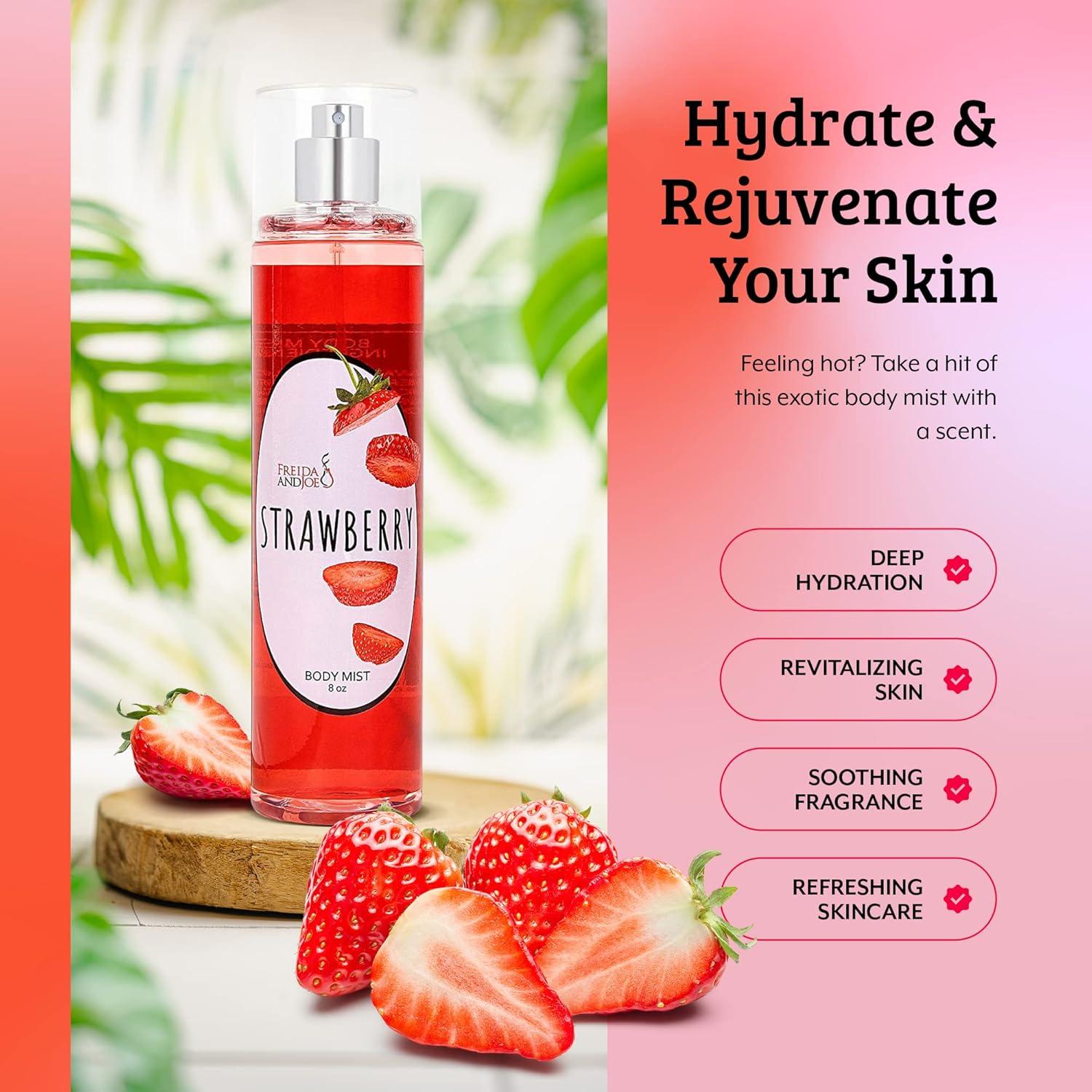 Bruma Corporal Aromática Fresa Lujo 226.8g Sin Alcohol