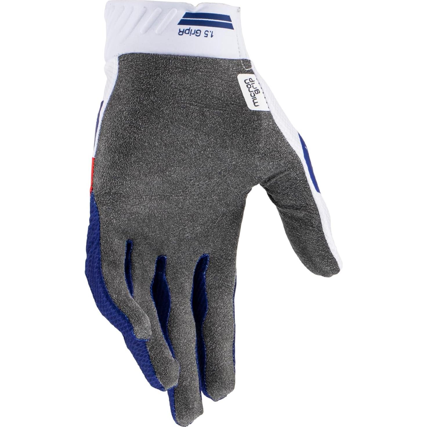 Guantes Leatt Moto 1.5 GripR Adulto Rojo/Azul Mediano