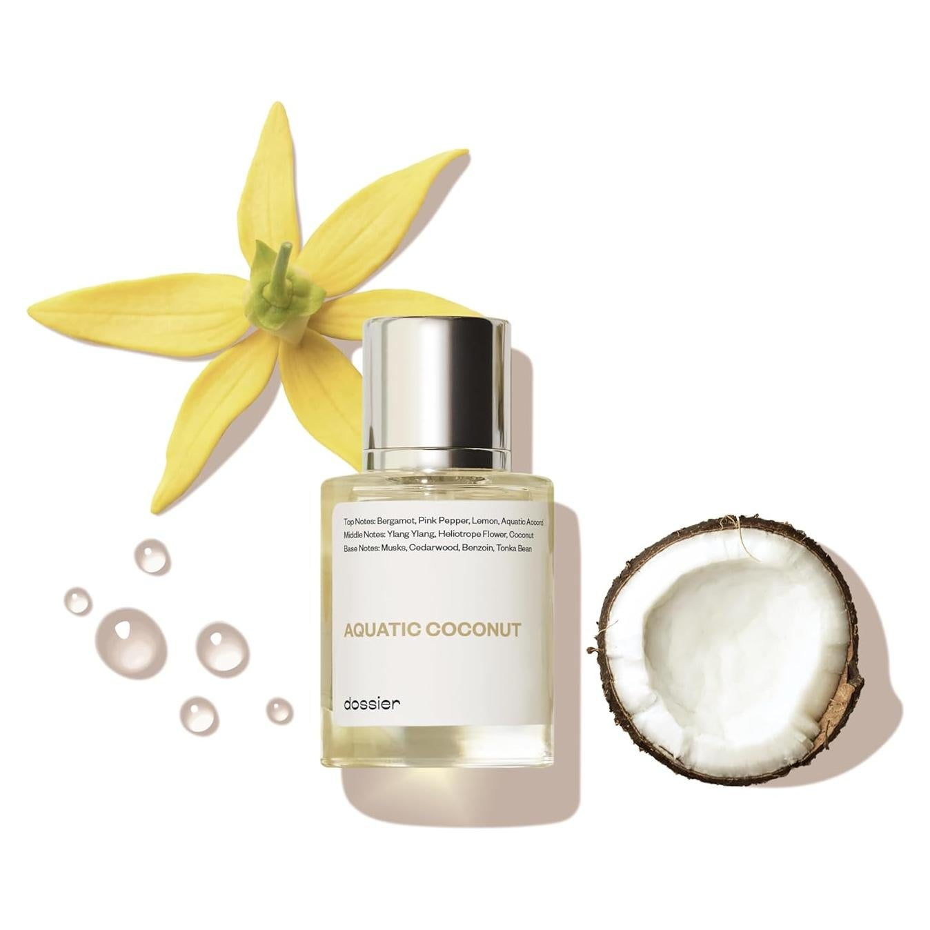 Dossier Coco Acuático 50ml - Fragancia Unisex Inspirada en Beach Walk