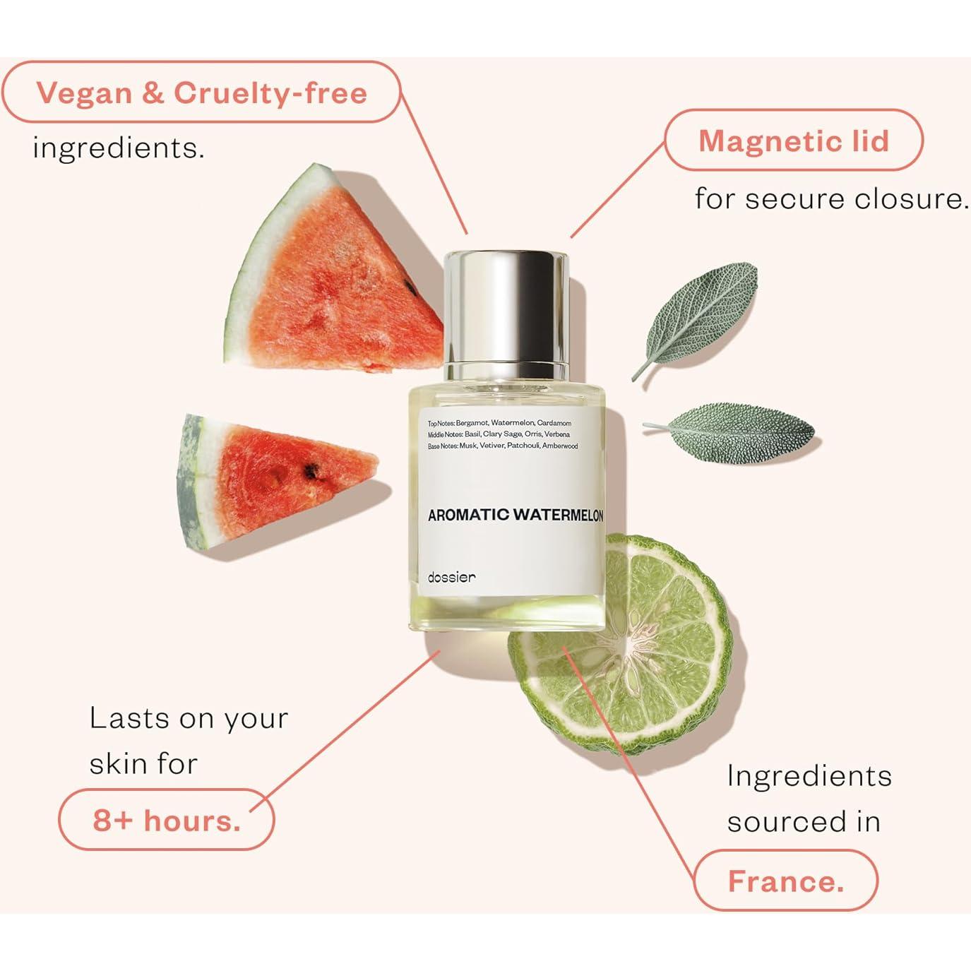 Agua Aromática Sandía Dossier 50ml - Fragancia Hombre Fresca