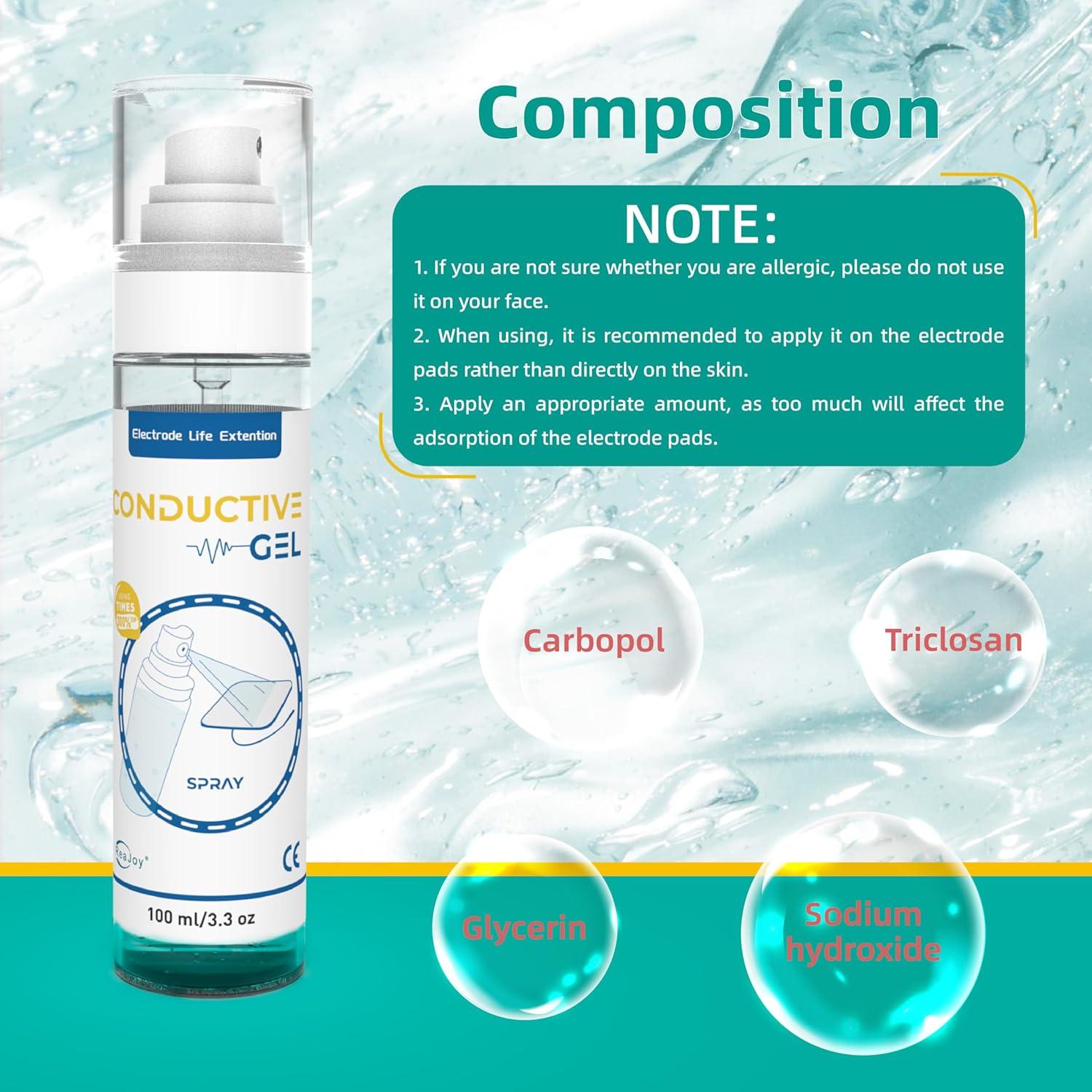 Gel Conductivo ReaJoy 100ml para Electrodos TENS y EMS