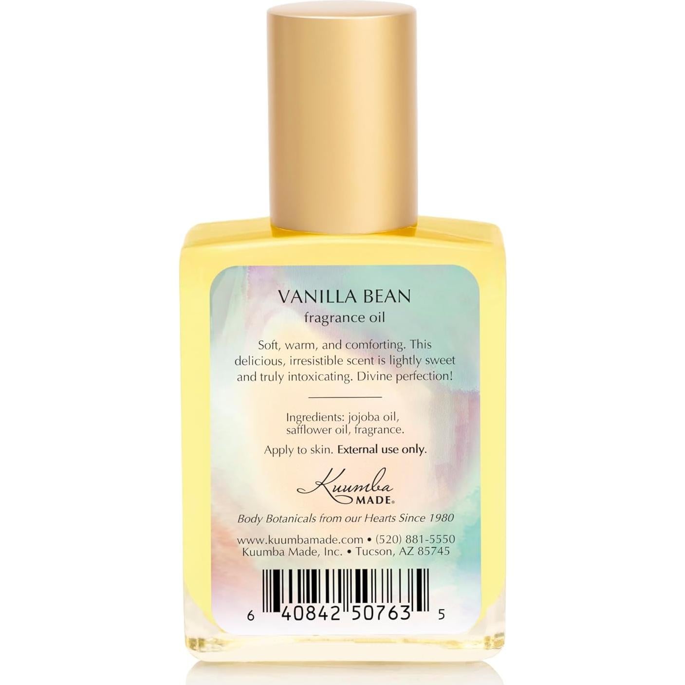 Aceite de fragancia de vainilla Kuumba Made 15ml sin alcohol