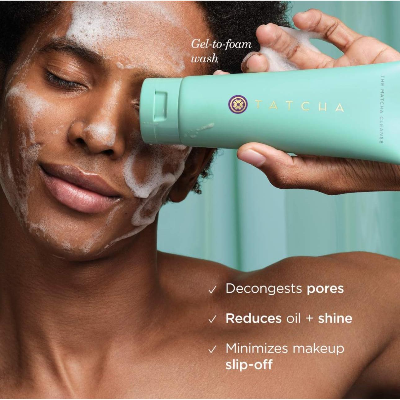 Gel Limpiador TATCHA Matcha 150 g - Aclarador y Descongestiona Poros