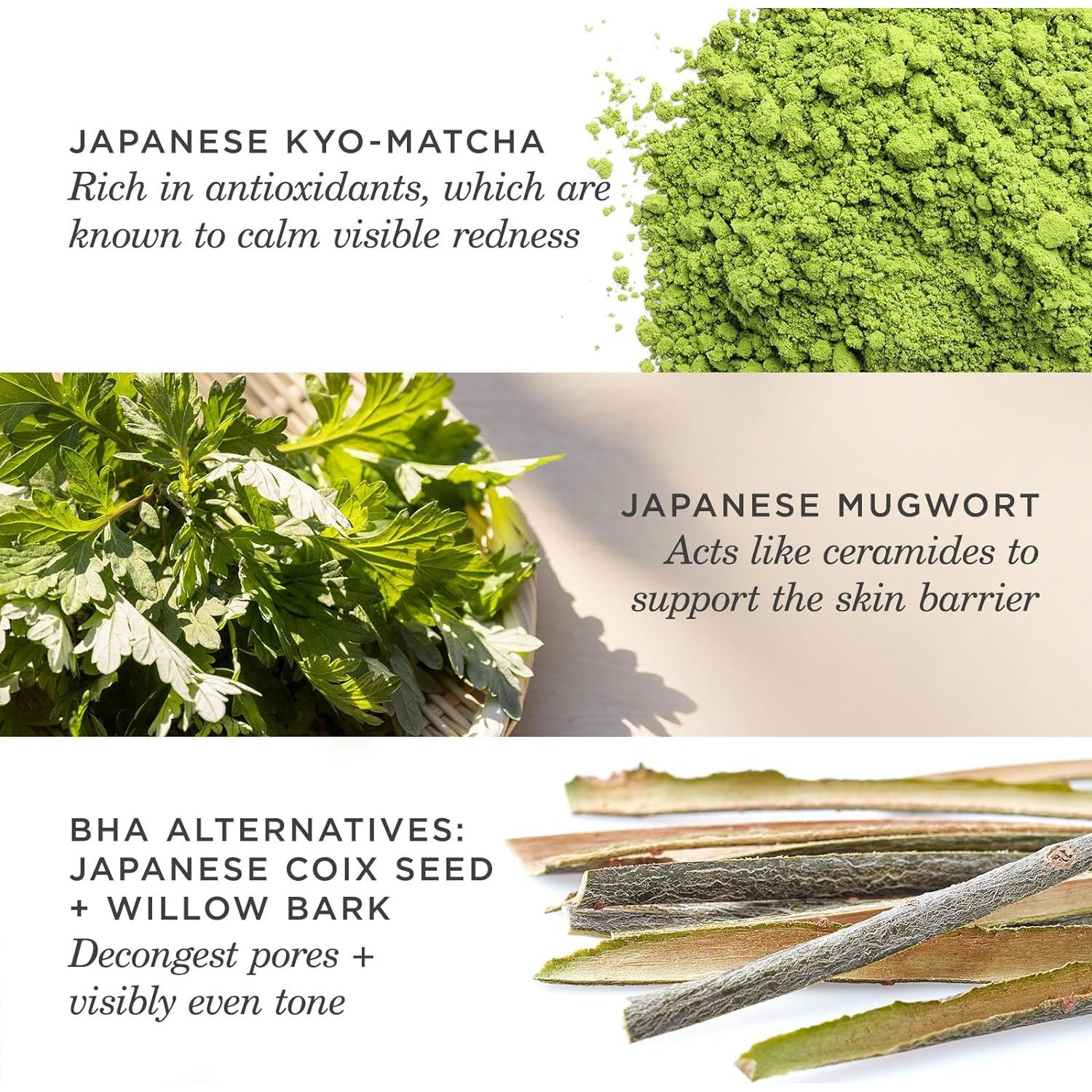 Gel Limpiador TATCHA Matcha 150 g - Aclarador y Descongestiona Poros