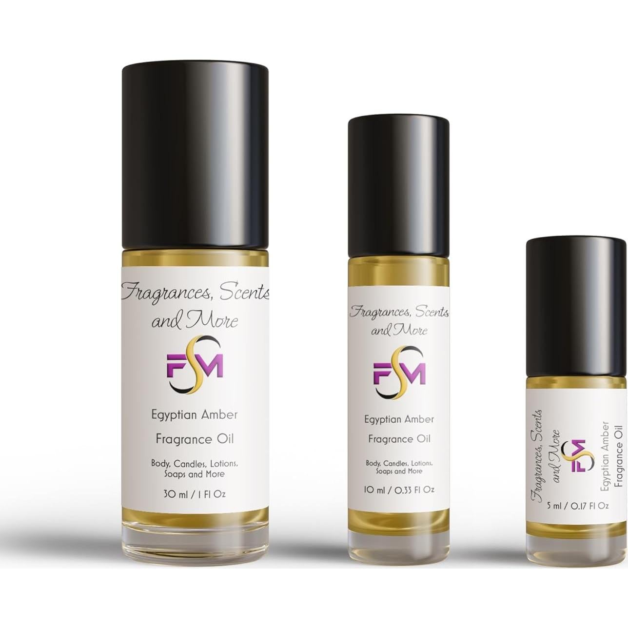 Aceite Corporal Perfume Ámbar Egipcio J & TC 3x10ml