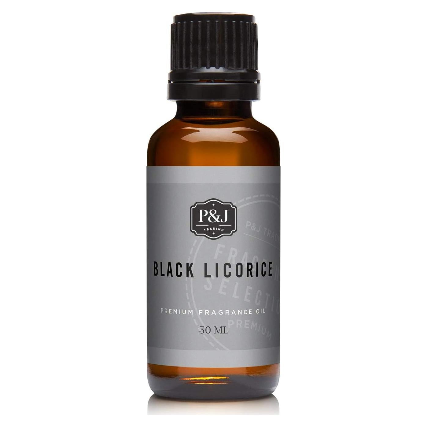 Aceite de Fragancia P&J Trading Regaliz Negro 30ml - Grado Premium