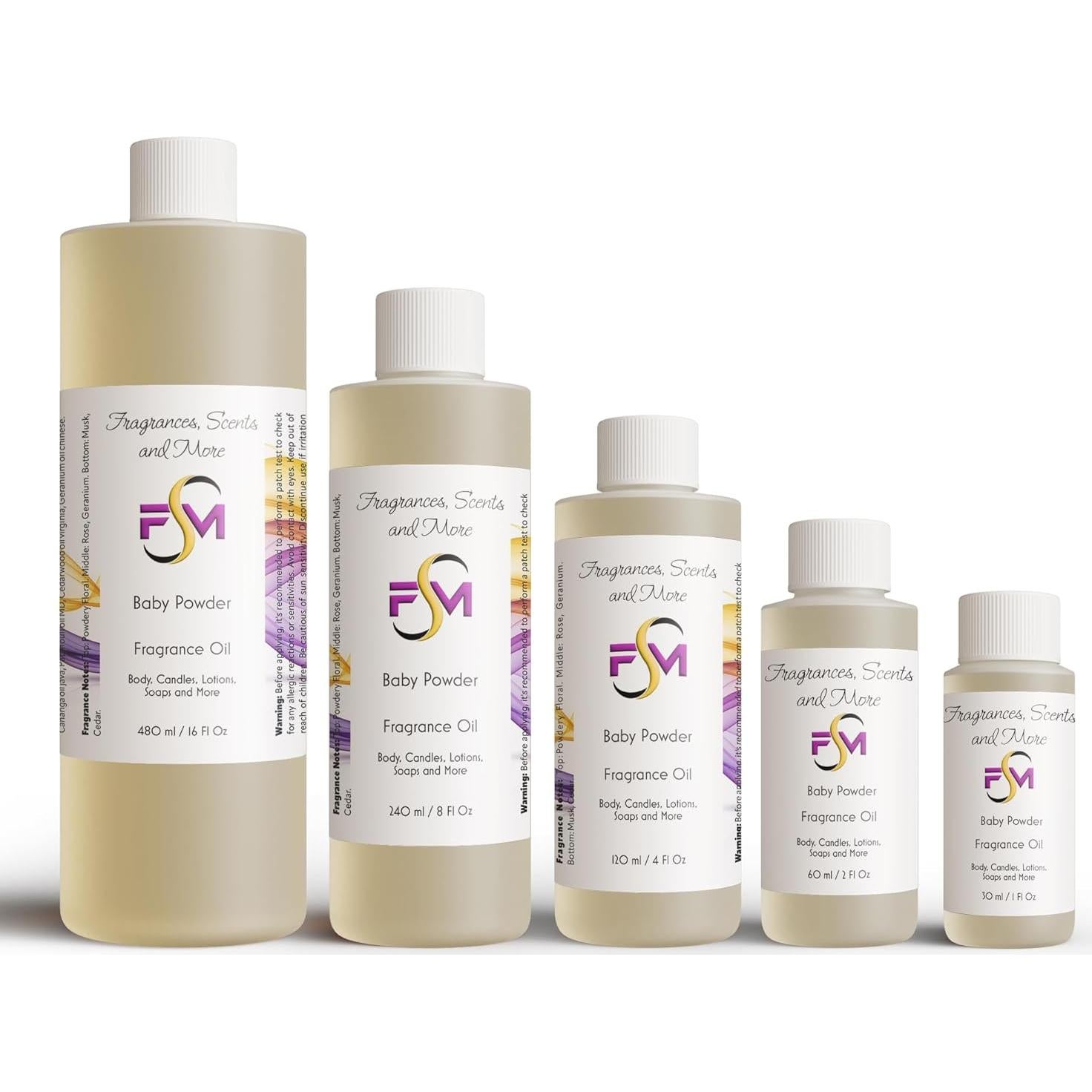 Aceite de Fragancia Corporal J & TC - 5ml Floral Polvoriento