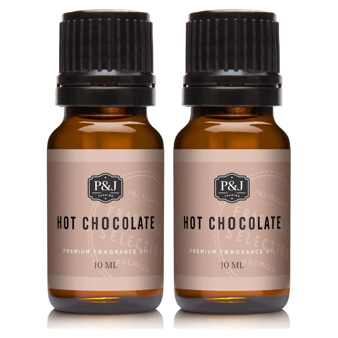 P&J Trading Fragrance Oil | Hot Chocolate Oil 10ml 2pk - Candle Scents for Candle Making, Freshie Scents, Soap Making Supplies, Diffuser Oil Scents