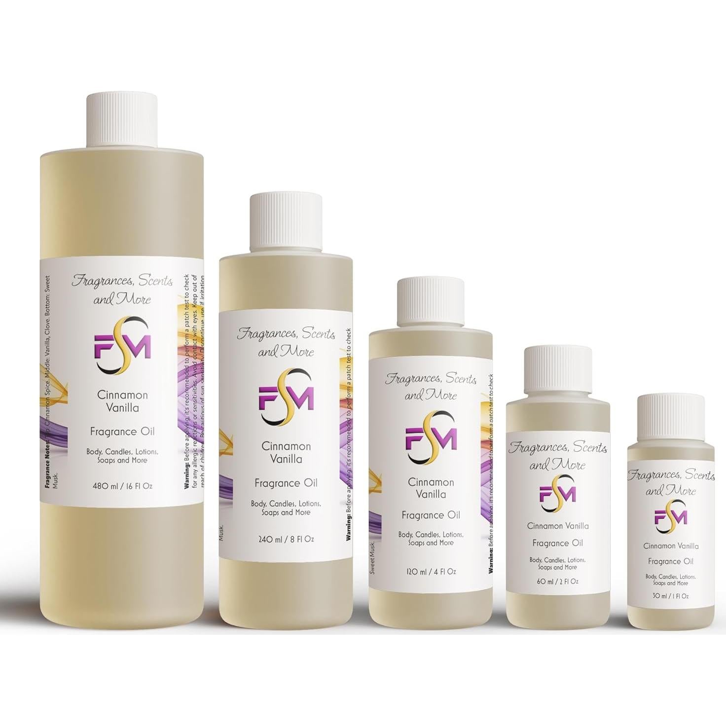 Aceite de Fragancia Canela y Vainilla J & TC 30ml