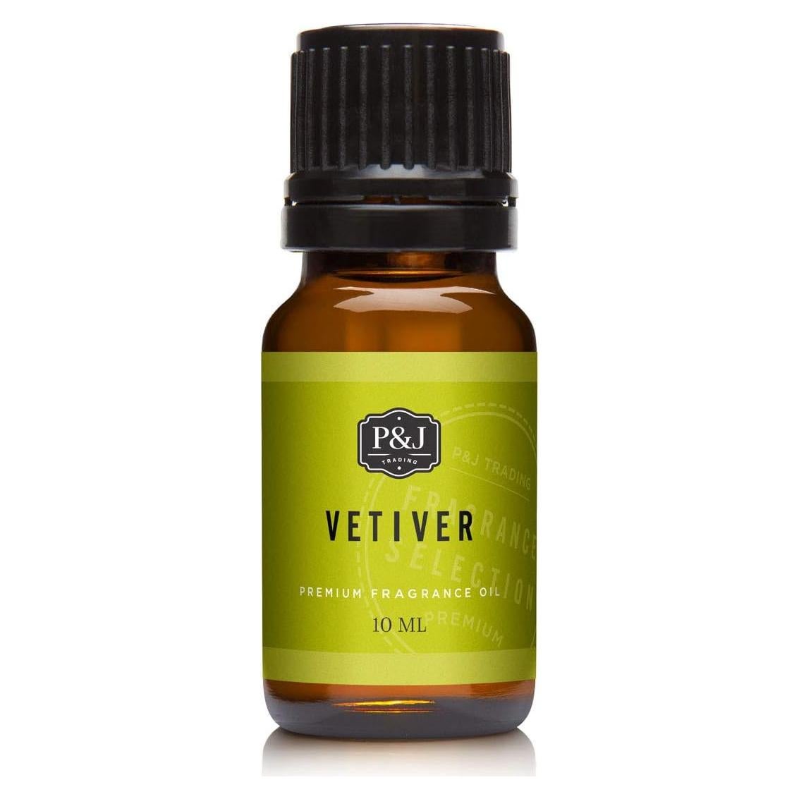 P&J Fragrance Oil - Vetiver 10ml - Candle Scents, Soap Making, Diffuser Oil, Fresh Scents