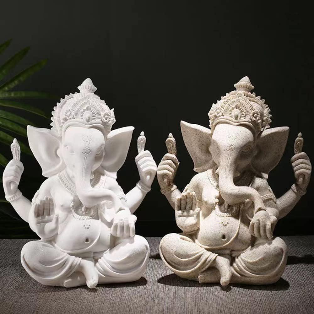 Estatua de Ganesha Hindú 20 cm - Decoración Zen Sandstone